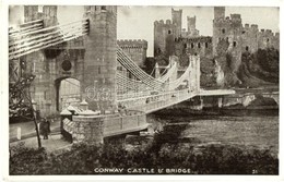 ** T2/T3 Conwy, Conway Castle And Bridge - Non Classificati