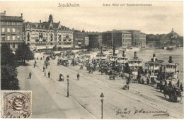 T2 Stockholm, Grand Hotel Och Blasieholmshamnen / Hotel, Port, Street, TCV Card - Unclassified