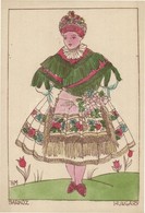 ** T1 1935 Sárköz. Magyar Népviselet / Hungarian Folklore Art Postcard S: Holló M. - Sin Clasificación