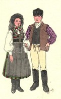 ** T1 Székely Népviselet, Csíki Pár / Székely Folklore, Couple From Ciuc S: Haáz - Sin Clasificación