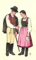 ** T1 Marosszéki Székely Népviselet / Székely Folklore, Couple From Scaunul Muresului S: Haáz - Non Classés