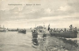 ** T2 Landungsmanöver / Manovre Di Sbarco / K.u.K. Kriegsmarine / Austro-Hungarian Navy Landing Maneuver, Mariners In Bo - Non Classés