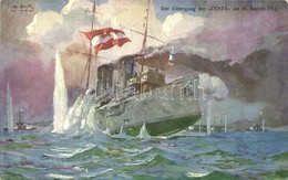 ** T1/T2 1914 Der Untergang Der Zenta. K.u.K. Kriegsmarine / The Downfall Of SMS Zenta In A Naval Battle. Rotes Kreuz Kr - Non Classificati