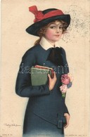 T2 'School Day' / Girl In School Uniform With Books, The Knapp Co., INC. N.Y. , A.R. & C. I. B. 551 - Non Classés