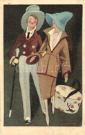 ** T3 Fashion Couple, Art Postcard (r) - Unclassified