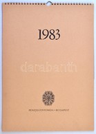 1983. 'Pénzjegynyomda Csipkenaptár' Falra Akasztható, Benne 4db Klf Különleges Csipkéb?l Kialakított Kép, A Pénzjegynyom - Unclassified