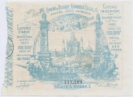 Belgium 1885. 1Fr Sorsjegy T:II,II-
Belgium 1885. 1 Franc Lottery Ticket C:XF,VF - Non Classificati