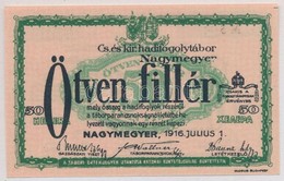 Nagymegyer / Hadifogolytábor 1916. Július 1. 50f Arab Sorozat- és Sorszámmal, 'MS' Bet?jelzéssel T:I
Adamo HHN-1.3.1 - Non Classés