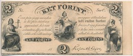 1852. 2Ft 'Kossuth Bankó' 'C' Kitöltetlen, ívszéllel T:I-
Hungary 1852. 2 Forint 'C' Without Date And Serial Number, Wit - Unclassified