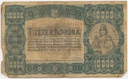 1923. 10.000K 'Orell Füssli Zürich' Piros Sorozat- és Sorszám T:III-
Adamo K42/1 - Unclassified