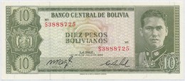 Bolívia 1962. 10P T:I
Bolivia 1962. 10 Pesos C:UNC
Krause 154 - Non Classificati