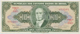 Brazília 1967. 10C '1 CENTAVO' Felülbélyegzéssel T:I-
Brazil 1967. 10 Cruzeiros With '1 CENTAVO' Overprint C:AU
Krause 1 - Sin Clasificación