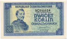 Csehszlovákia 1945. 20K 'S' Minta Perforációval T:I 
Czechoslovakia 1945. 20 Korun With 'S' As Specimen Perforation C:UN - Unclassified