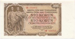 Csehszlovákia 1953. 100K Három Lyukkal Perforált Minta T:I 
Czechoslovakia 1953. 100 Korun Specimen Perforated With Thre - Unclassified