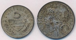 Ausztria 1961. 5Sch Ag + 1958. 10Sch Ag T:2,2- Patina
Austria 1961. 5 Schilling Ag + 1958. 10 Schilling Ag C:XF,VF Patin - Non Classés