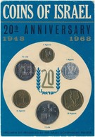 Izrael 1968. 1a-1L (6xklf) '20. évforduló 1948-1968' Forgalmi Sor Karton Dísztokban T:1,1-
Israel 1968. 1 Agora - 1 Lira - Unclassified