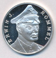 DN 'Erwin J. Rommel / Afrikakorps' Ezüstözött Fém Emlékérem (35mm) T:1- (eredetileg PP?)
ND 'Erwin J. Rommel / Afrikakor - Non Classés