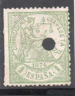 ESPANA SPAGNA COMUNICACIONES  UNA PESETA - Used Stamps