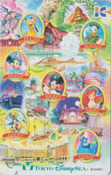 Télécarte A PUCE NEUVE Japon / 1F1000554 - DISNEY SEA - Film Sirene Mermaid Aladdin - Japan MINT IC Chip Phonecard - Disney