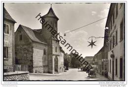 Crailsheim - Langestrasse - Spitalkirche - Foto-AK - Crailsheim