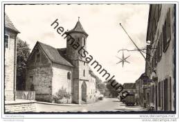 Crailsheim - Langestrasse - Spitalkirche - Foto-AK - Crailsheim