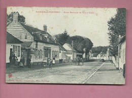 CPA-  Nouvion En Ponthieu  - Route Nationale De Paris à Calais -(Au Bon Marché ) - Nouvion