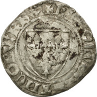 Monnaie, France, Charles VI, Blanc Guénar, Sainte-Ménéhould, TTB, Billon - 1380-1422 Karel VI De Waanzinnige