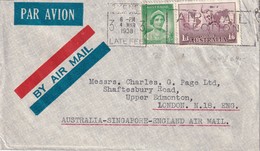 AUSTRALIE 1938 LETTRE DE SYDNEY - Cartas & Documentos