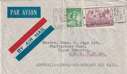 AUSTRALIE 1938 PLI AERIEN DE SYDNEY - Cartas & Documentos