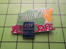 718B Pin's Pins / Beau Et Rare : Thème EDF / CHALLENGE 1991 - EDF GDF