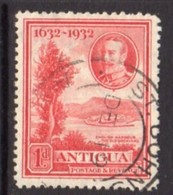 Antigua GV 1932 Tercentenary Issue 1d Scarlet, Used, SG 82 - 1858-1960 Crown Colony