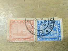 Malaya Selangor Malaysia 1935/1941 Used On Piece Cover Envelope Letter Mosque Postmark Rare 12c - Selangor