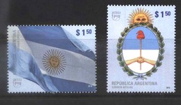 ARGENTINA ARGENTINE 2010 UPAEP AMERICA NATIONAL SYMBOLS FLAG YV 2835-6 Mi 3321-2 MNH - Nuevos