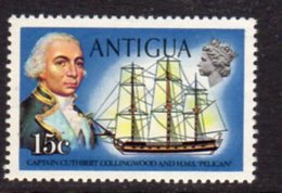 Antigua 1970 Ships & Personalities Definiitves 15c Value, MNH, SG 277 - 1960-1981 Autonomía Interna