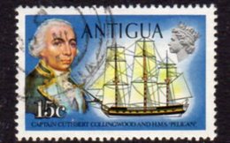 Antigua 1970 Ships & Personalities Definitives 15c Value, Used, SG 277 - 1960-1981 Ministerial Government