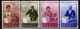 Antigua 1971 20th Anniversary Of Adult Suffrage Set Of 4, Used, SG 296/9 - 1960-1981 Autonomía Interna