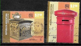 JLK-59 ARGENTINA ARGENTINE 2011 UPAEP AMERICA OLD POST BOXES YV 2913-4 MNH - Unused Stamps