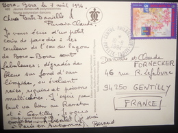 Polynesie Française Carte De Papeete 1994 Pour Gentilly - Lettres & Documents