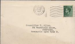 3304 Carta  NewCastle On Tyne 1937 - Lettres & Documents