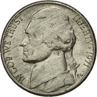 Monnaie, États-Unis, Jefferson Nickel, 5 Cents, 1971, U.S. Mint, Denver, SUP - 1938-…: Jefferson