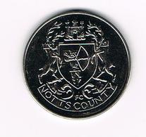 &  TOKEN  NOTTS COUNTY  F.C.  F.A.CUP CENENARY 1872 - 1972 - Other & Unclassified