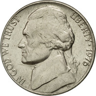 Monnaie, États-Unis, Jefferson Nickel, 5 Cents, 1976, U.S. Mint, Philadelphie - 1938-…: Jefferson