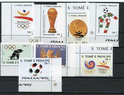 ST THOMAS  -  1988 Sports - Olympic Games - Seoul, South Korea - Football World Cup - Italy 1990  O470 - Sao Tomé E Principe