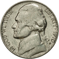 Monnaie, États-Unis, Jefferson Nickel, 5 Cents, 1970, U.S. Mint, Denver, TTB+ - 1938-…: Jefferson