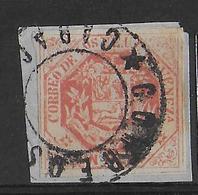 VENEZUELA - 1865 - YT N° 17 OBLITERE SUR PETIT FRAGMENT   - COTE = 25++ EUR - Venezuela