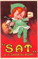 Thème Publicité  Alimentaire Ou Vues:  Margarine  SAT.   A La Saveur Du Beurre       (voir Scan) - Other & Unclassified