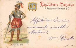 Thème Publicité  Alimentaire Ou Vues:   Biscuiterie Nantaise Pelletrau Et Cossé  . Infanterie 1555     (voir Scan) - Altri & Non Classificati