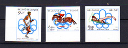 1976  Belgique, Jeux Olympiques De Montréal, 1800 / 1802** N D (tirage 1000 Ex), - Autres & Non Classés