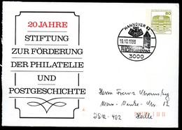 Bund PU117 B1/007a FÖRDERUNG PHILATELIE POSTGESCHICHTE Sost. Hannover 1986 - Privé Briefomslagen - Gebruikt