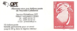 NEW CALEDONIA / NOUV CALEDONIE, 2003, Booklet / Carnet 15 , New Design, Cagou De Lavergne - Cuadernillos